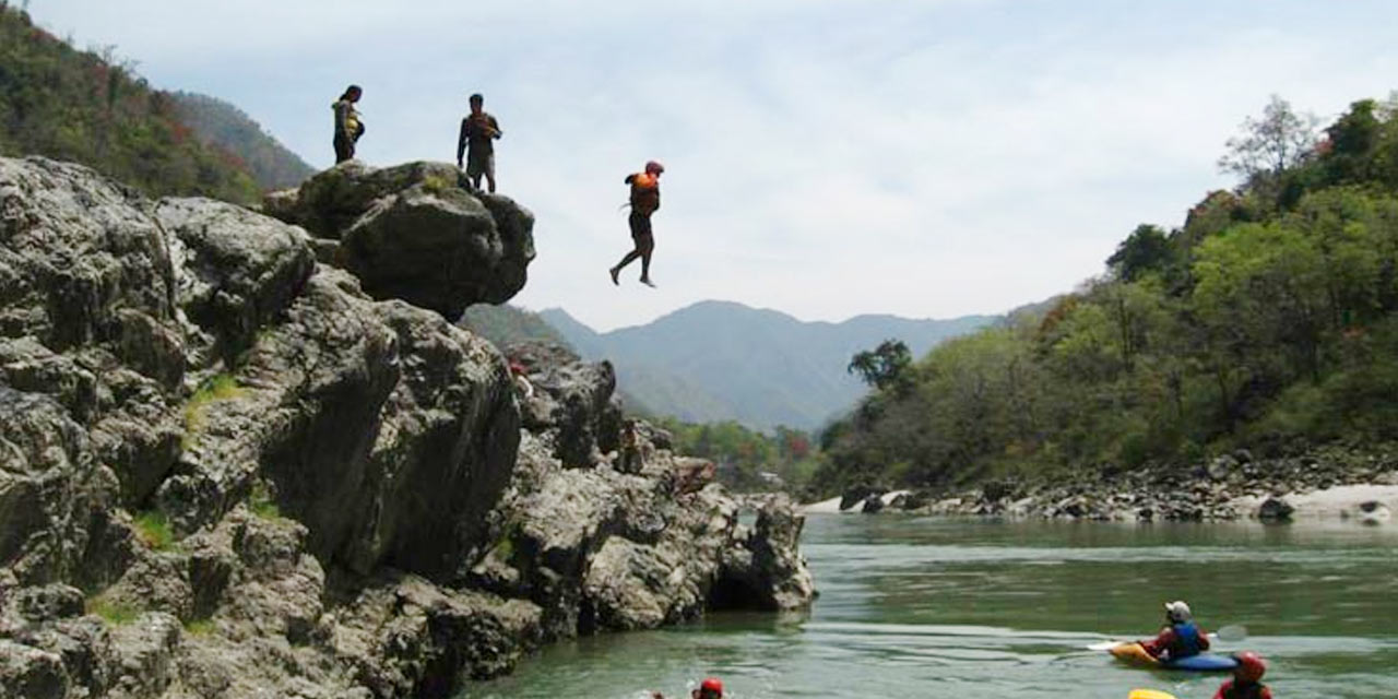 Cliff Jumping Point Rishikesh